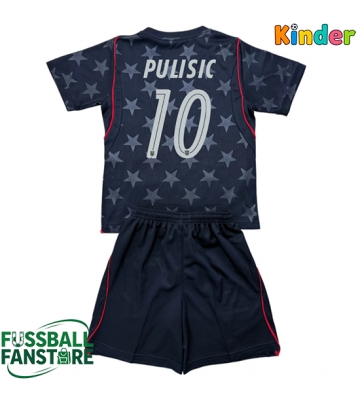 Vereinigte Staaten Christian Pulisic #10 Replik Auswärtstrikot Kinder WM 2026 Kurzarm (+ Kurze Hosen)